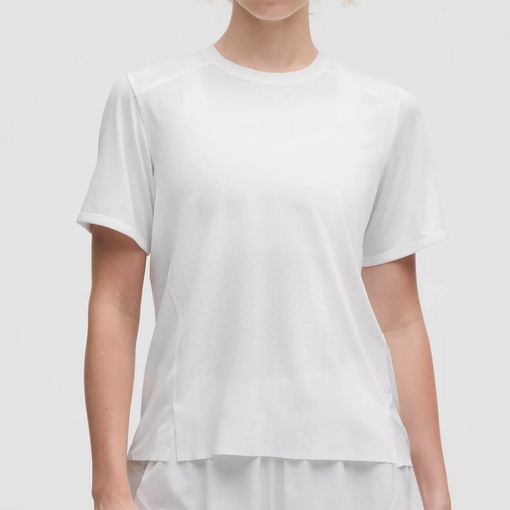 Lululemon •  Fast and Free Short-Sleeve Shirt • White • Small • NWT